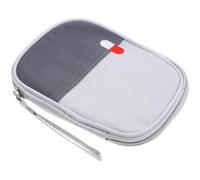 Portable Medicine Storage Bag, Oxford Cloth Pouch for Hiking | Fully Opens, Organized Storage, Zipper Closure, Fits Handbag or Vehicle Carry, for First Aid Supplies and Bandages