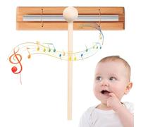 Portable Meditation Chime, Clear Chime Bell, 275g Responsive Classroom Chimes with Wooden Mallet, Relaxation Mindfulness Hand Sound Healing Bell for Prayer Healing Mindfulness Multiple Functions