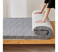 Portable Memory Foam Camping Mattress 5/8cm Thick Rollable Futon Bed for Car Sofa Guest Bed Indoor/Outdoor Use Gray 80 * 190cm - Compact & Comfortable