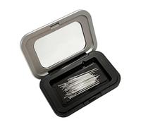 Portable Mending Pouch Needle Case with Holder, Hinged Sewing Box 3.38 X 1.25 in for Travel Storage and Small Space Organization Small Needle Holder Mending Pouch Sewing Notions Storage Hand
