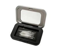 Portable Mending Pouch Needle Case with Holder, Hinged Sewing Box 3.38 X 1.25 in for Travel Storage and Small Space Organization Small Needle Holder Mending Pouch Sewing Notions Storage Hand