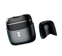 Portable Men's Miniature Double Head Electric Shaver for Travel and Daily Grooming USB Rechargeable Beard Trimmer