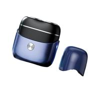 Portable Men's Miniature Double Head Electric Shaver for Travel and Daily Grooming USB Rechargeable Beard Trimmer Slip Resistant Handle