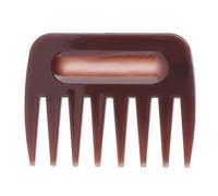 Portable Men's Oil Hair Barber Comb Wide Large Tooth Hairdressing Comb Double Ended Haircut Comb Styling Barber Comb With Large Teeth (Short wide-tooth comb)