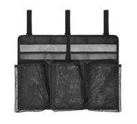 Portable mesh dish drying rack with foldable design and hanging straps for camping and RV kitchens, accommodates dishes for 4 to 6 people while saving space