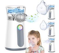 Portable Mesh Ne-bulizer Machine for Kids Adults - Rechargeable Mini Spray Ne-buliser Handheld Machine Silent Efficient Atomization for Home & Travel Use