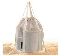 Portable Mesh Shower Bag - Waterproof Toiletry Organizer with 3D Shape | Quick-Dry Pouch for Bathroom, Gym, Swim, Camping, Pool, Dorm, College, Vacation, Summer Travel or Daily Bath Accessories