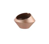 Portable Metal Alloy Ashtray Sturdy and Stable Ashtrays Decorative for Smokers for Rooms Living Room Balconies Offices etc Home Decor(Gold)