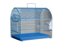 Portable Metal Bird Cage, Travel for Small Birds Home Outdoor Use | Lightweight Carry Handle, Premium Quality Cage for Home and Travel Use(White)