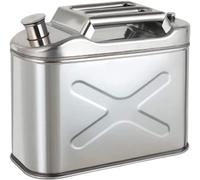 Portable Metal Jerry Can 5L/10L/15L/20L - Stainless Steel Petrol Can with Automatic Ventilation Nozzle, Energy Saving Fuel Can for Petrol and Car