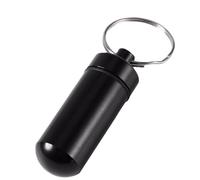 Portable Metal Pill Box Keychain - Waterproof Tiny Pill Holder with Quick-Release Clip, Pocket Medicine Organizer for Travel, Camping, Outdoor Adventures and Daily Carry