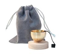Portable Metal Sound Bowl with Storage Bag Meditations Sound Bowl Relaxation Tool for Home Mindfulness Practice Portable Metal with Storage Bag
