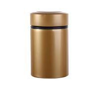 Portable Metal Tea Can Sealed Storage Tank, Travel Tea Boxes Containers, Tin Canister Storage Container for Coffee Bean(gold)