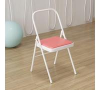 Portable Metal Yoga Chair - Reinforced Backless Folding Stool for Home & Outdoor - Lightweight and Supportive for Yoga & Relaxation