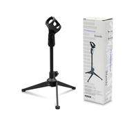 Portable Mic Stand With Flexible Arm Secure Clamp Fit For 30-40mm USB Microphones For Homes Office Use Desktop Tripod Microphone Stand