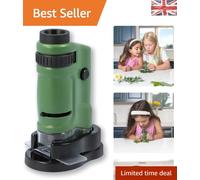 Portable Microbrite Children's Microscope 20-40x with LED Light & Slides