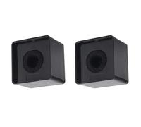 Portable Microphone Station, 2 Pieces Square Cube Microphone Flag Station for Interview Meeting, Company, Party, Singing, KTV