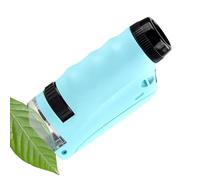 Portable Microscope for Children, 60 x 120 x Magnification Scientific Toy STEM, Manual Microscope with LED Light | For Home School Classroom Laboratory Experiments Discovery Birthday Christmas Socks