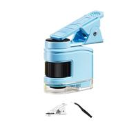 Portable Microscope for Children Includes 10X 30X 60X Magnification Levels and Phone Clip for Observing Kids Portable Microscope with Multiple Magnification for Science Exploration for Classroom Clip