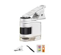 Portable Microscope for Children Includes 10X 30X 60X Magnification Levels and Phone Clip for Observing Magnification