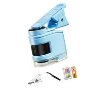 Portable Microscope for Children Includes 10X 30X 60X Magnification Levels and Phone Clip for Observing Kids Portable Microscope with Multiple Magnification for Science Exploration for Classroom Clip