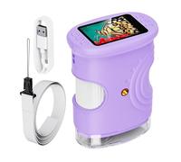 Portable Microscope for Children, Rechargeable Scientific Toy with Magnifications - Children's Digital Microscope with 5 cm Screen | for School Laboratory Nature Outdoors Home Girls Boys