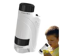 Portable Microscope for Children, Scientific Toy 60-120X, with LED Light and Portable Microscope | for Boys Girls Teens Study in Classroom Garden School Activities to