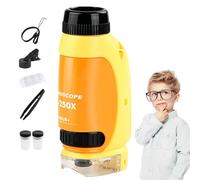 Portable Microscope for Pocket Microscope | 50X-250X Microscope Kit, Toy for with LED Lighting, Microscope for Preschool Beginner, STEM Project Toy for