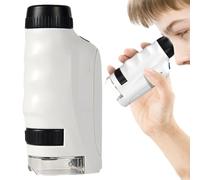 Portable Microscope Pros Kids - Microscopes Preschoolers, Educational Science Kit, STEM Project Tool | Microscopes Learning, Exploring, Education, Fun Scientific Discovery Activity