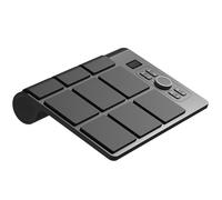 Portable MIDI Drum Pad with LCD Display, 9 Velocity-Sensitive Pads, USB Rechargeable, Electronic Musical Instrument for School Children