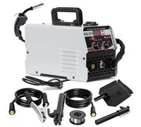 Portable MIG Welder 3-in-1 250A Gasless Inverter Welding Machine with LED Display for Flux Core and TIG Applications
