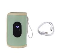 Portable Milk Bottle Warmer Bag Case 20 Temp Baby Feeding Insulation Sleeve Heating Cover Travel Essential Portable Milk Adjustable Temperature Automatic Insulation Baby for Travel