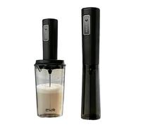 Portable Milk Frother for Foam on Coffee Drinks, Black