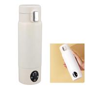 Portable Milk Warmer, 300ML 37℃-50℃ Adjustable Portable Bottle Warmer, Fast Heating Water and Milk, Cordless Travel Bottle Warmer on The Go