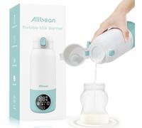 Portable Milk Warmer for Travel, Dual Heating Bottle Warmer for Breast Milk & Water On-The-Go,17 Oz Capacity, Bottle Warmer with Fast Heating & Long Battery Life for All-Day Needs