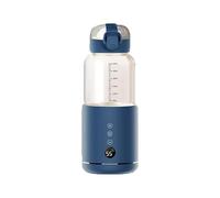 Portable Milk Warmer on The Go Bottle Warmer 8 Hours of Heat Preservation Capacity 300ml Fast Heating for Outdoor Car Airplane Travel (Blue)