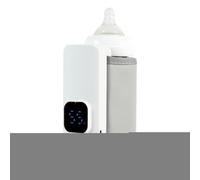 Portable Milk Warmer - Smart Display Fast 5V-2A 18W ABS 14.5×8.8cm Cover 2000mAh×2 | For Breast Milk Water Morning Home Travel Car Outdoor Racing Walking Winter Autumn