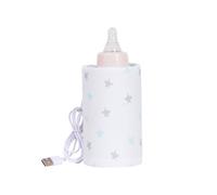 Portable Milk Warmer - USB Insulation Bag, Feeding Bottle Heater, Travel Heat Sleeve, Soft Fabric Build Thermal Keeper | Nursing Bottle Warmer for Breastmilk Travel Car Home Baby Feeding Convenience