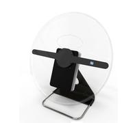 Portable Mini 30cm Diameter 256 LEDs 3D Hologram Holographic Display Fan with Remote Control