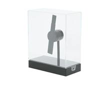 Portable Mini 3D Hologram Fan 18CM with Desktop Cover - Christmas Decoration Holographic Display, Advertising Projector for Home