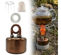 Portable Mini Alcohol Compact Stove, Lightweight Spirit Burner Outdoor Backpacking Camping Stoves, Rocket-Stove & Solid Fuel Burner for Hiking, Picnic,Coffee, Emergency Survival