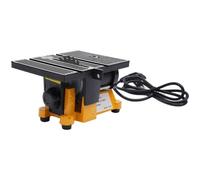 Portable Mini Bench Top Saw, 90W 4500RPM Mini Table Saw Cutting Professional Electric Machine with 3 Blades, 190x142x116mm DIY Miniature Tool, for Crafts