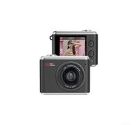 Portable Mini Camera with 64MP Photo and 1080P Video, 16X Zoom, 1.4 Inch IPS Display, Compact Action Cam for Students and Beginners, Keychain Design in White, Black, Gold, Green, Purple (Black)