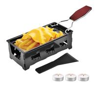 Portable Mini Cheese Raclette Set, Portable Raclette, Non-Stick Cheese Grill Set, with Practical Spatula, for Melting Cheese, Chocolate