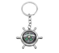 Portable mini compass metal outdoor pendant, Rugged backpack accessory per exploration mountaineering hiking camping, navigation gear per survival field practice travel men women kids