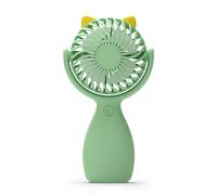 Portable Mini Desk Fan - Ultra Quiet with Lanyard Rechargeable 180° Rotatable Air Circulator Strong Airflow Dual Power Supply