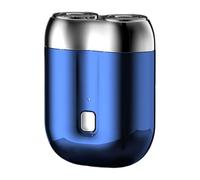 Portable Mini Electric Shaver, Capsule Travel Razor, IPX7 Waterproof Multifunctional Mini Dry Razor Men Electrical,Deep Cleaning Shaver, Electrical USB Rechargeable Shavers (Blue)