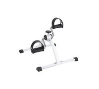 Portable Mini Exercise Pedal Bike, Foldable Arm and Leg Exerciser, Low Impact Fitness Machine, White