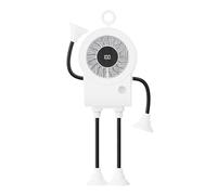 Portable Mini Fan, Suction Cup Hands Free Cooling Fan, Device Digital Display Rechargeable 5 Modes 100 Speeds Travel Beach Camping Picnic Outdoor Home OfficeDesk Exercise Air Circulator,E