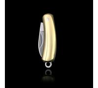 Portable Mini Folding Knife Keyring with Stainless Steel Blade and Brass Handle